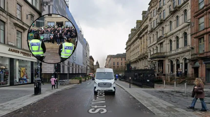 Glasgow Protests Garvaghy Road Orange Order Parade in Glasgow 2026
