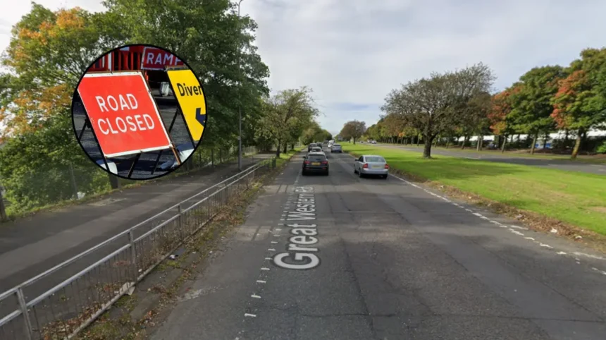 Great Western Road Closure and Resurfacing in Glasgow 2026