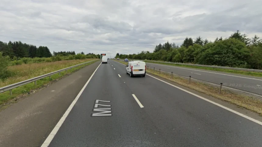 M77 Northbound Blocked Following Rush Hour Incident Near Glasgow 2026