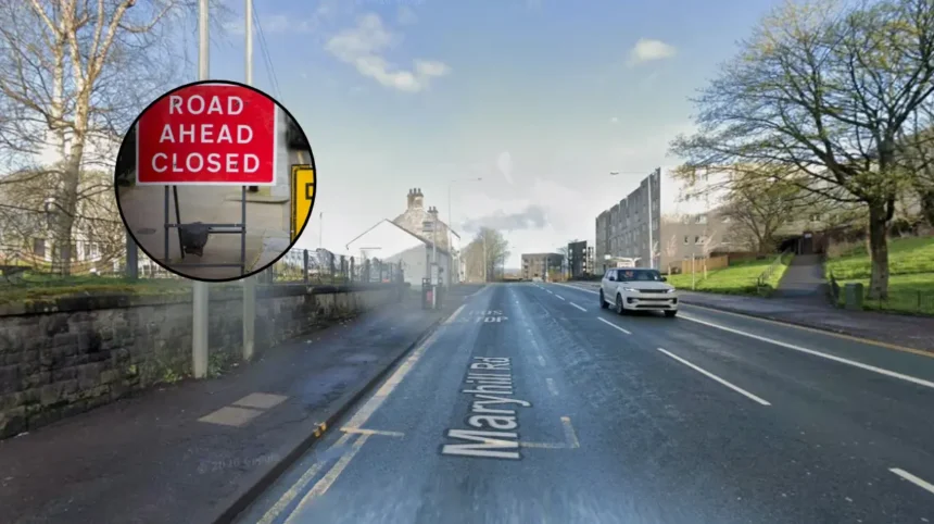 Maryhill Road Closes for Four Days of Resurfacing Works Glasgow 2026